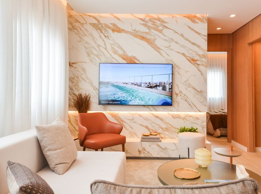 melhores pisos porcelanato para sala de estar