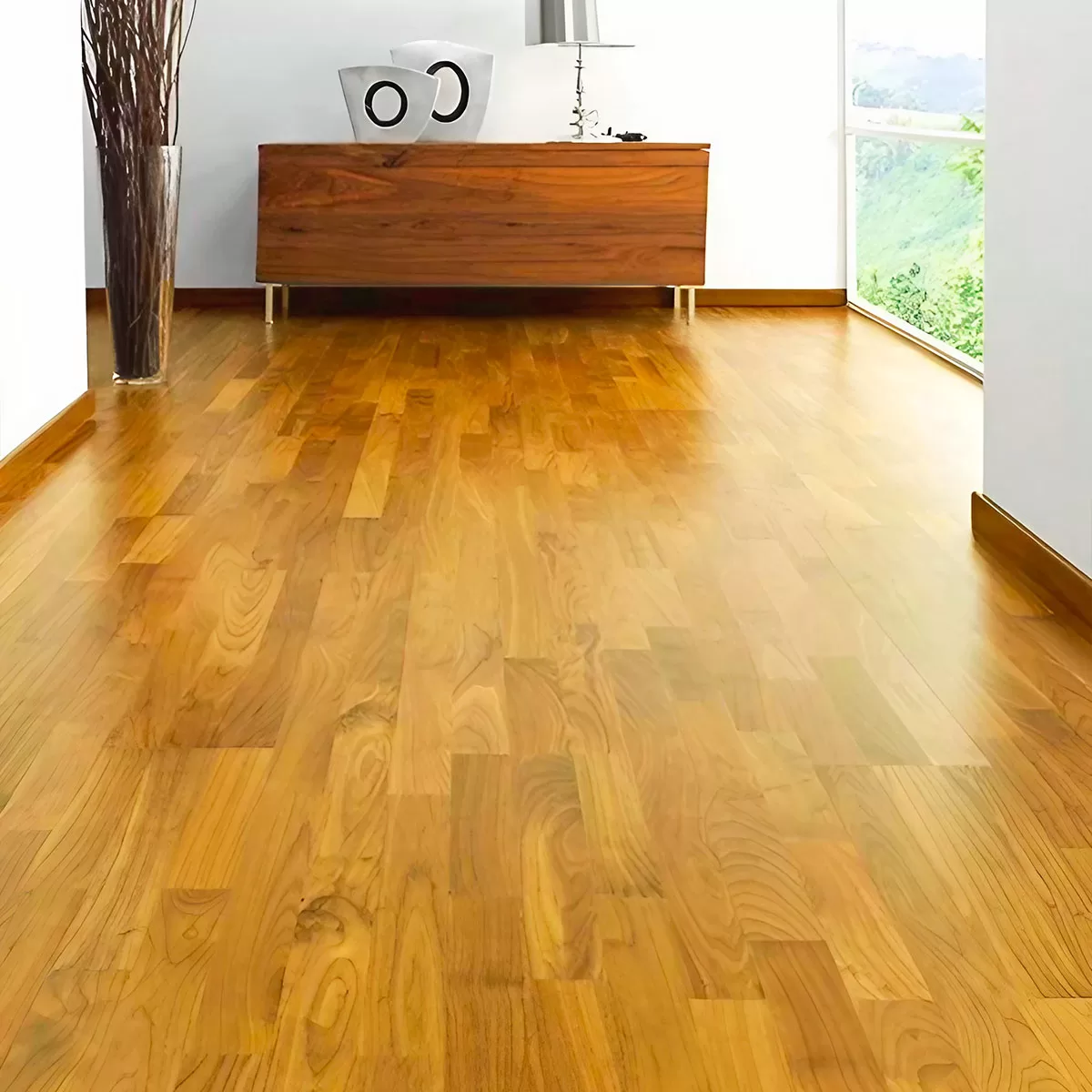 piso pronto de madeira