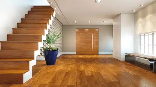 piso vinilico em escada