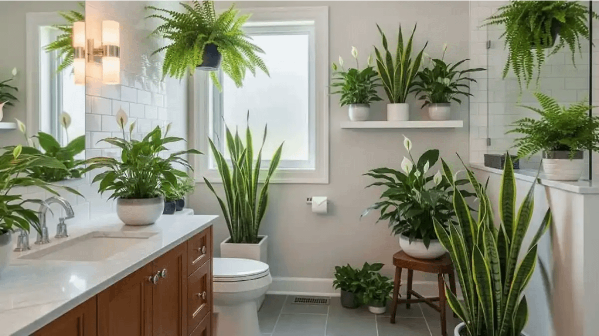 plantas para banheiro sem janela