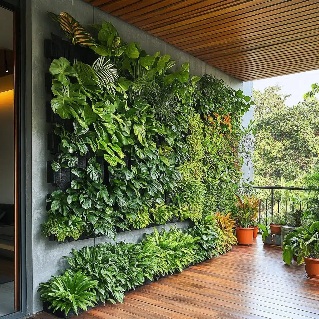 plantas para jardim vertical de sol pleno