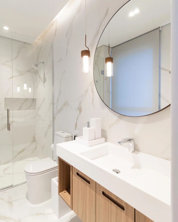 porcelanato acetinado ou polido qual o melhor para banheiro