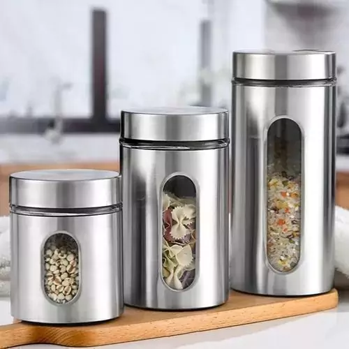 1. Como escolher o porta-mantimentos de inox ideal para sua cozinha.
2. Benefícios do aço inox para o armazenamento de alimentos.
3. Organização de temperos: soluções em inox.
4. Potes herméticos vs. potes comuns: qual a diferença?
5. Manutenção e limpeza de porta-mantimentos em aço inox.