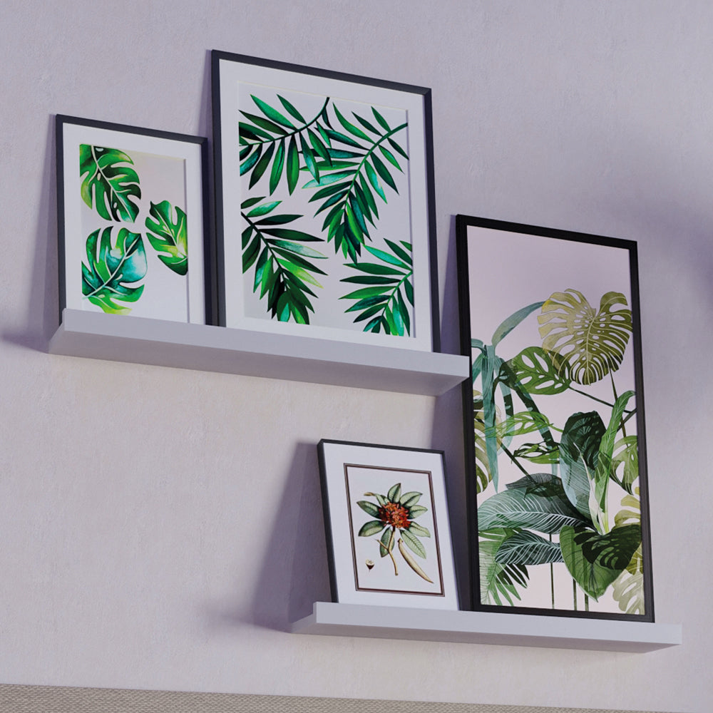 Prateleira porta quadros com suporte invisível