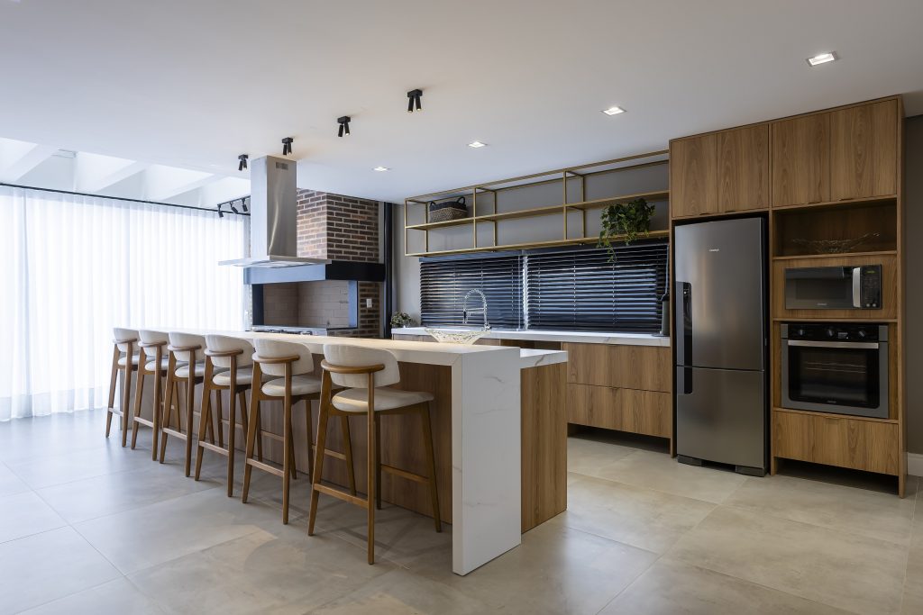 ideias de projeto area gourmet com churrasqueira e cozinha