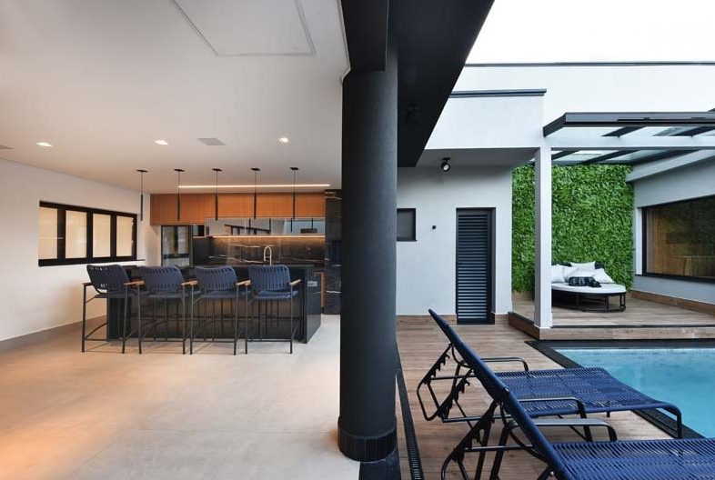 projeto area gourmet com churrasqueira e cozinha