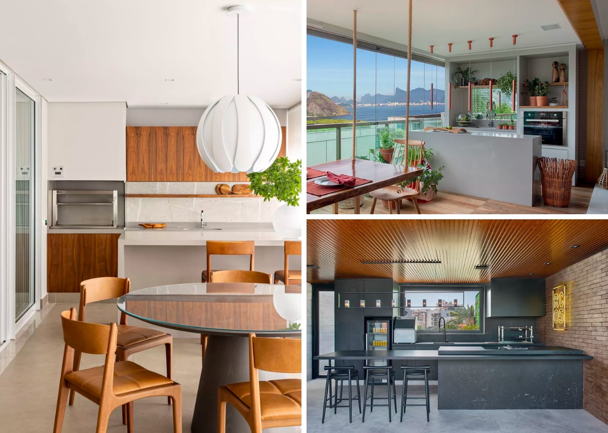 ideias de projeto area gourmet com churrasqueira e cozinha