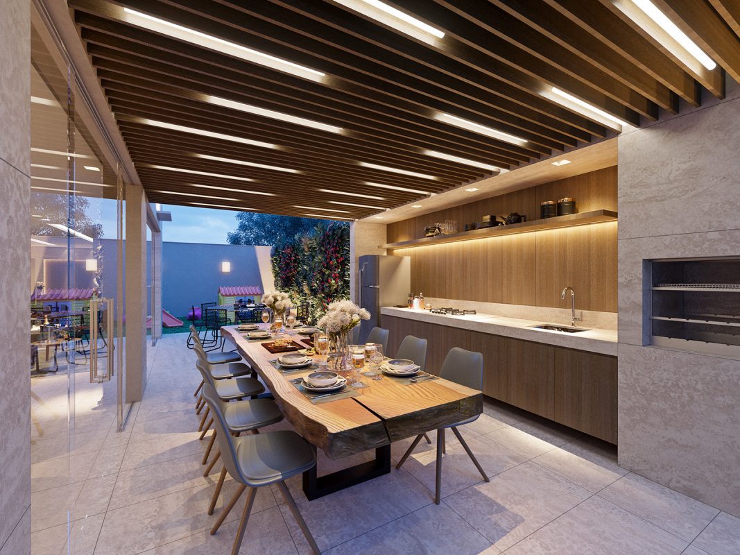 churrasqueira a gas ou carvao para area gourmet integrada