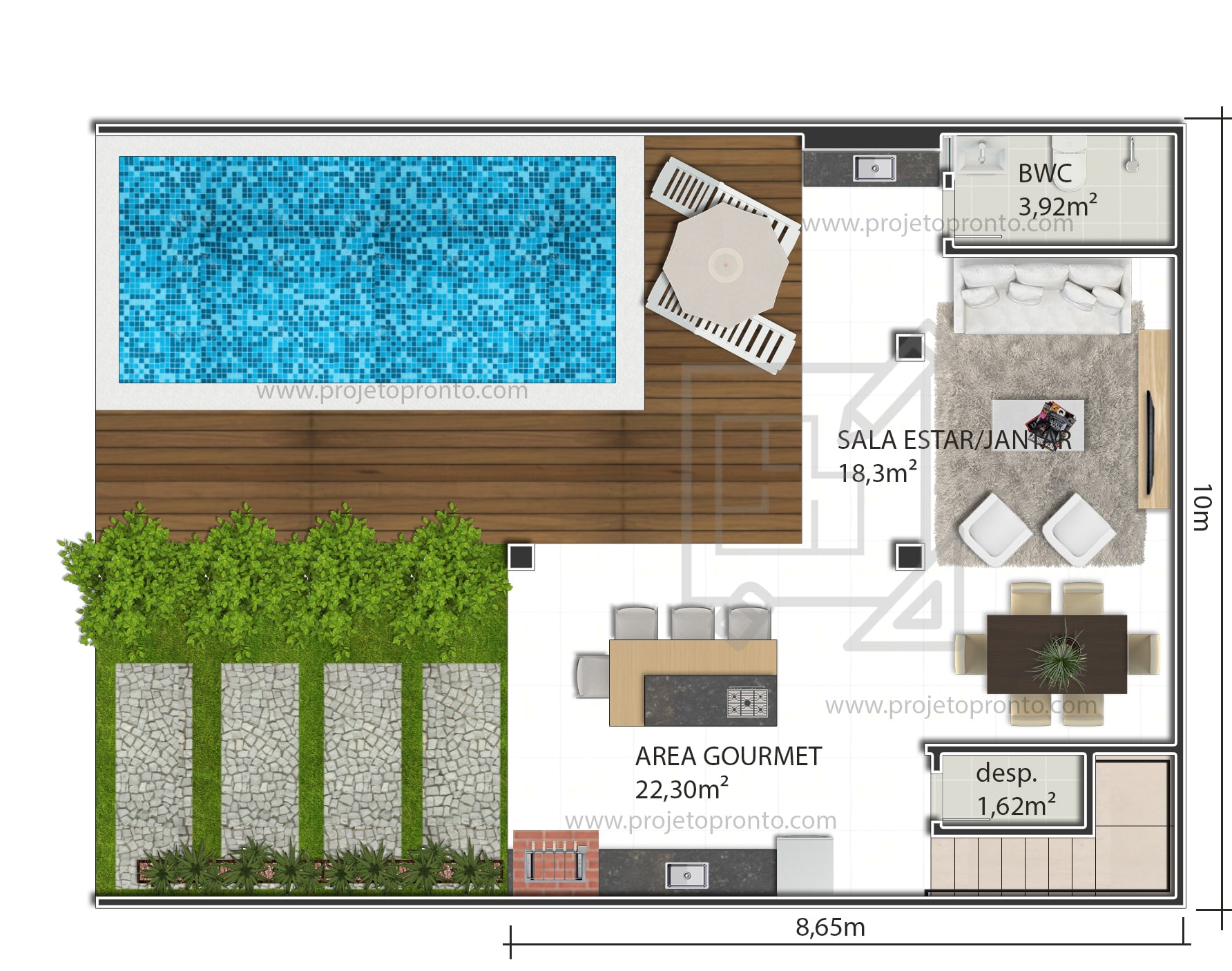 Área gourmet externa: dicas para planejar a sua com churrasqueira