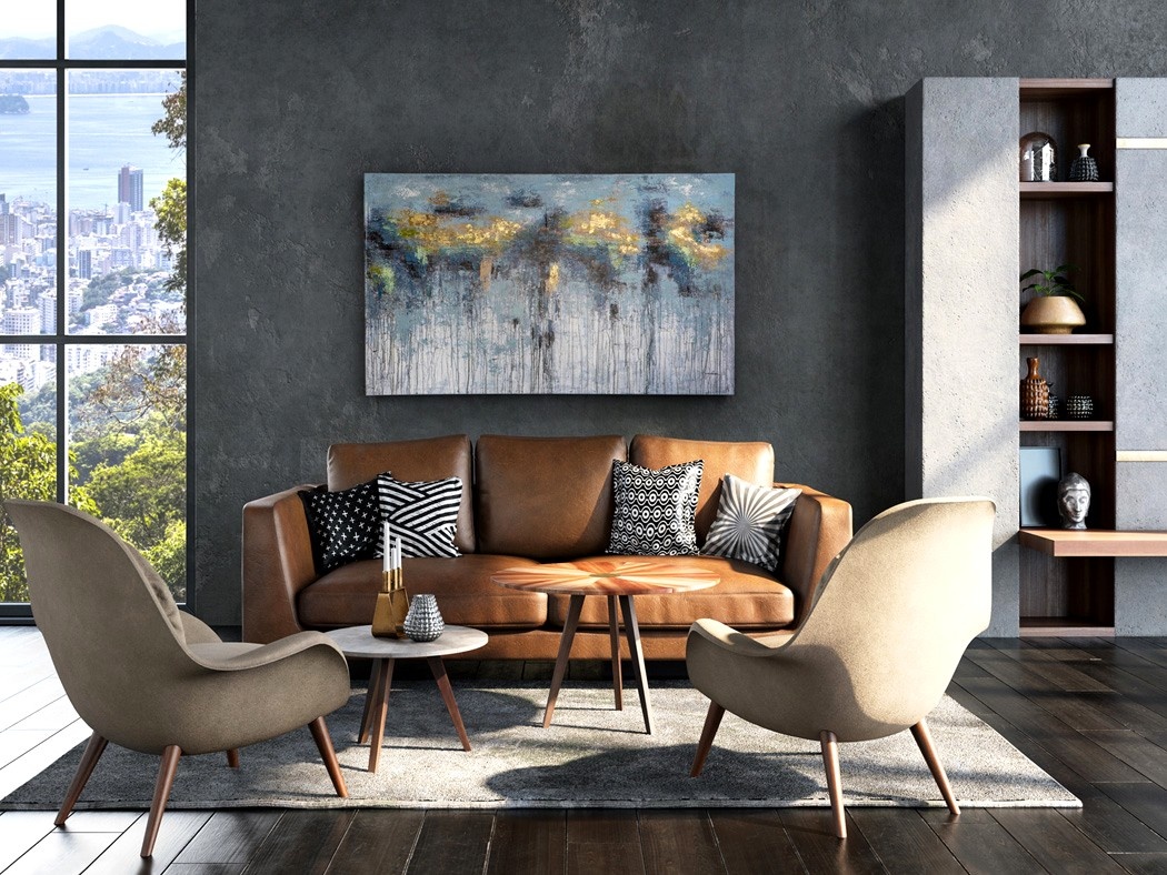 Transforme Sua Sala: Ideias de Galeria de Parede com Quadros Abstratos Modernos