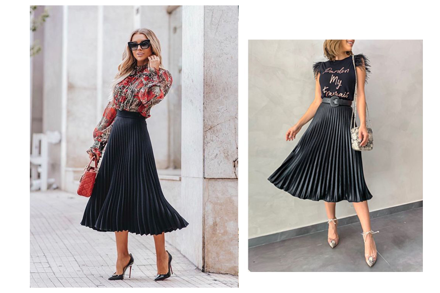 Saia midi: 5 looks versáteis para o dia a dia e eventos formais