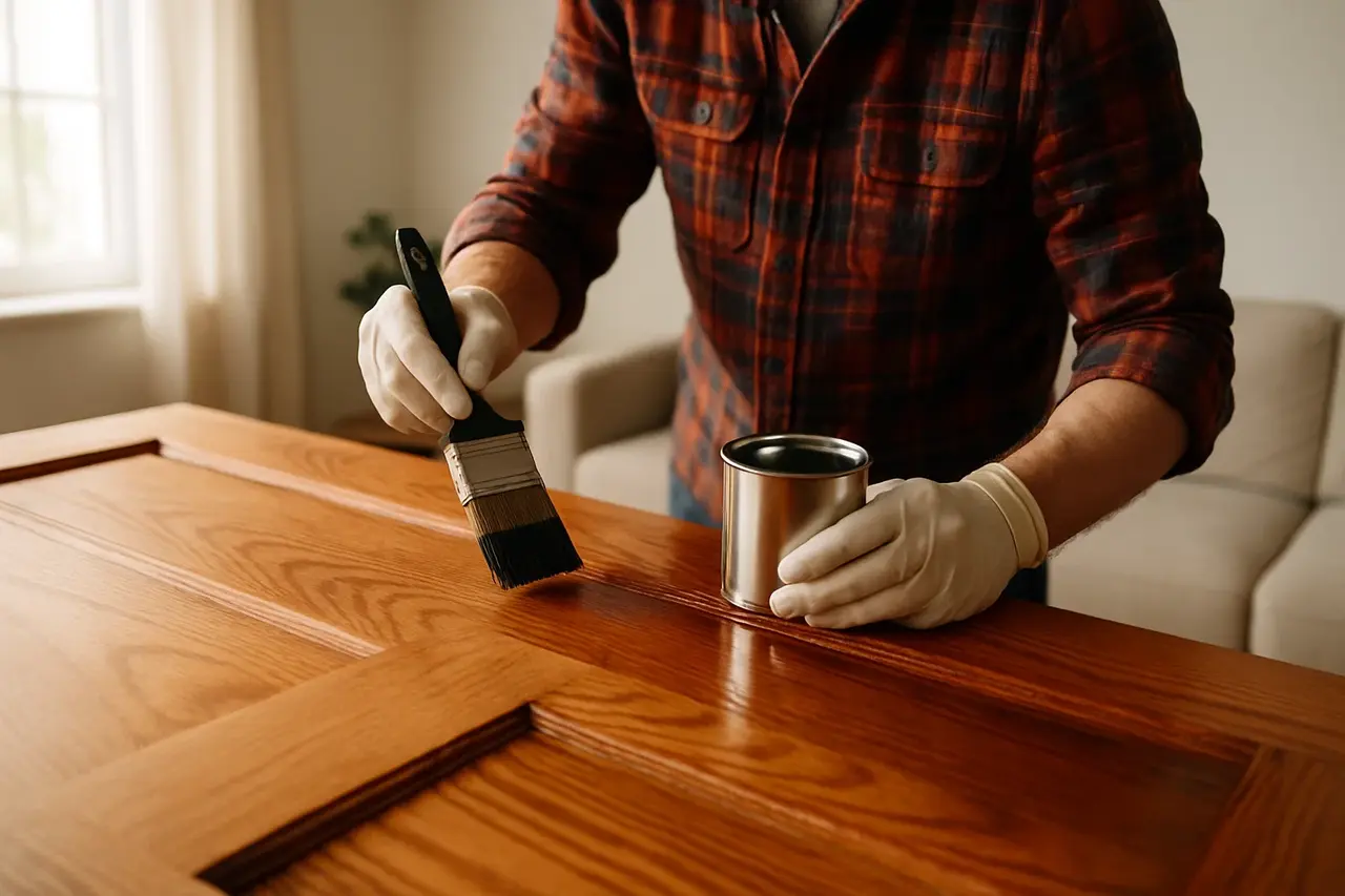 quanto precisa de verniz para uma porta