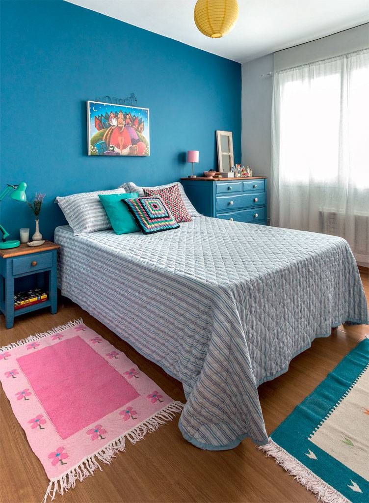 melhores ideias quarto azul decorado