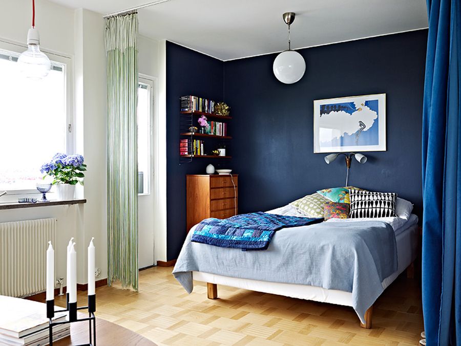 como decorar quarto azul gastando pouco