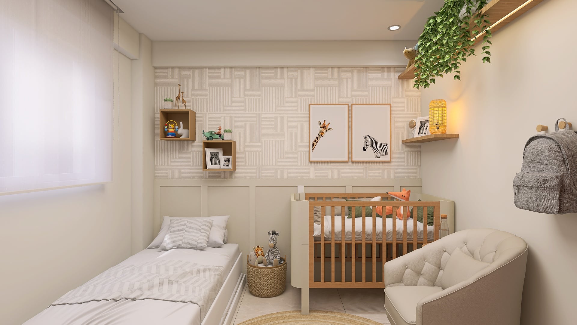 quarto de bebê pequeno
