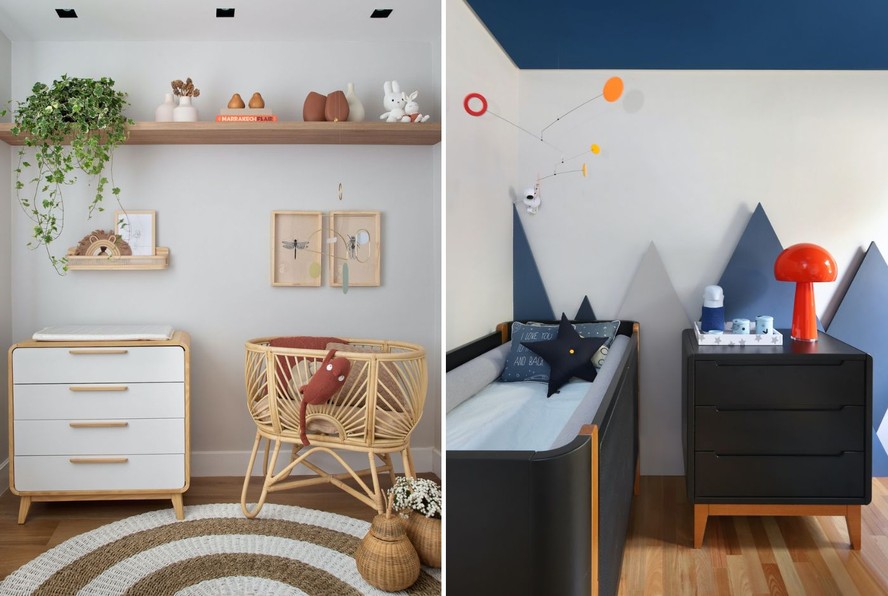 quarto de bebe neutro moderno