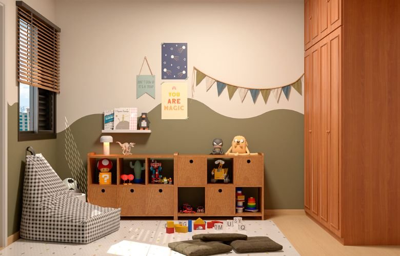 quarto de bebe neutro moderno