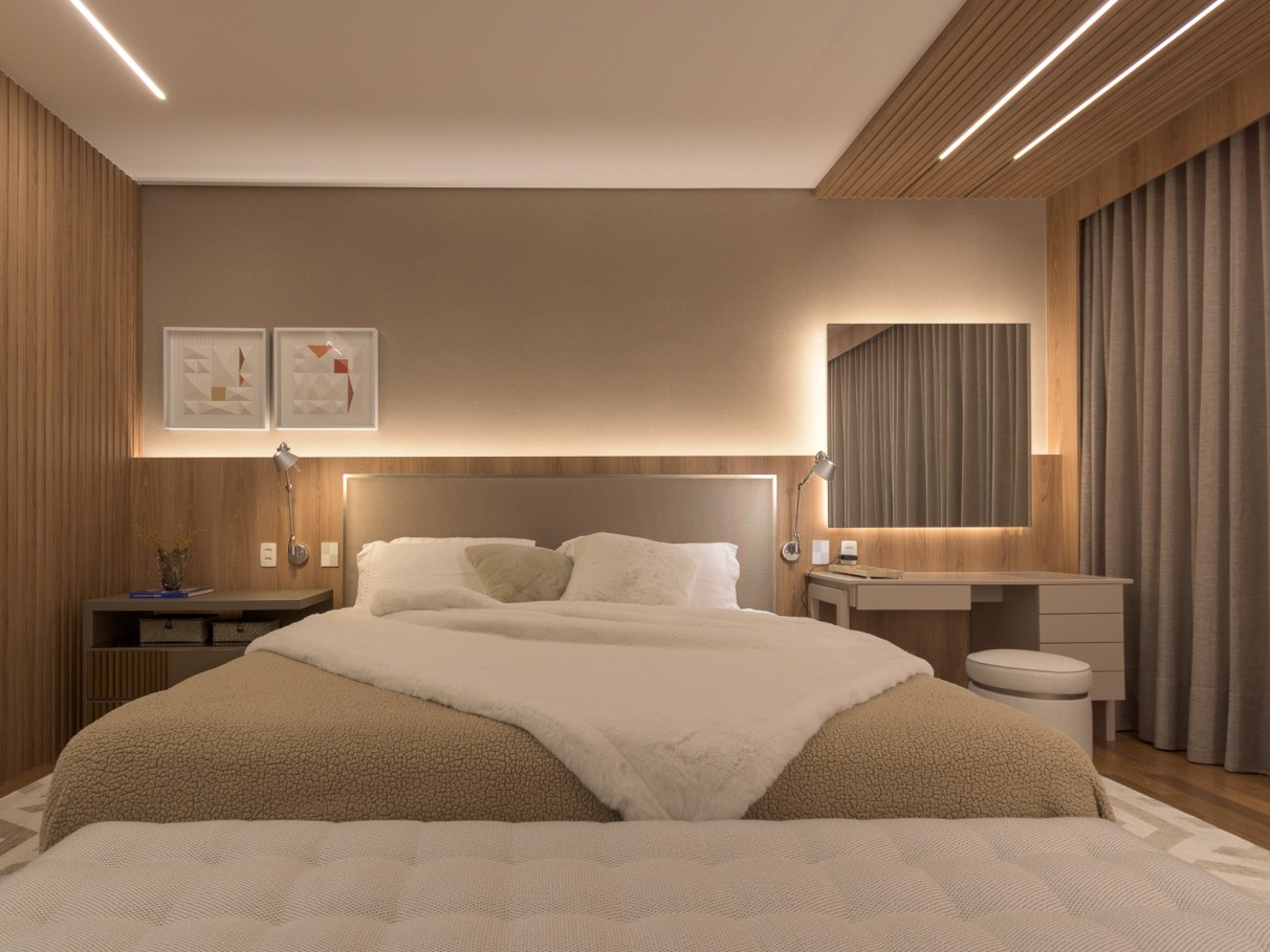 quarto de casal aconchegante