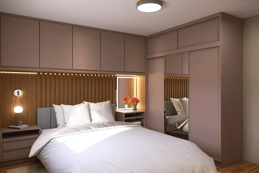 quarto de casal planejado com closet