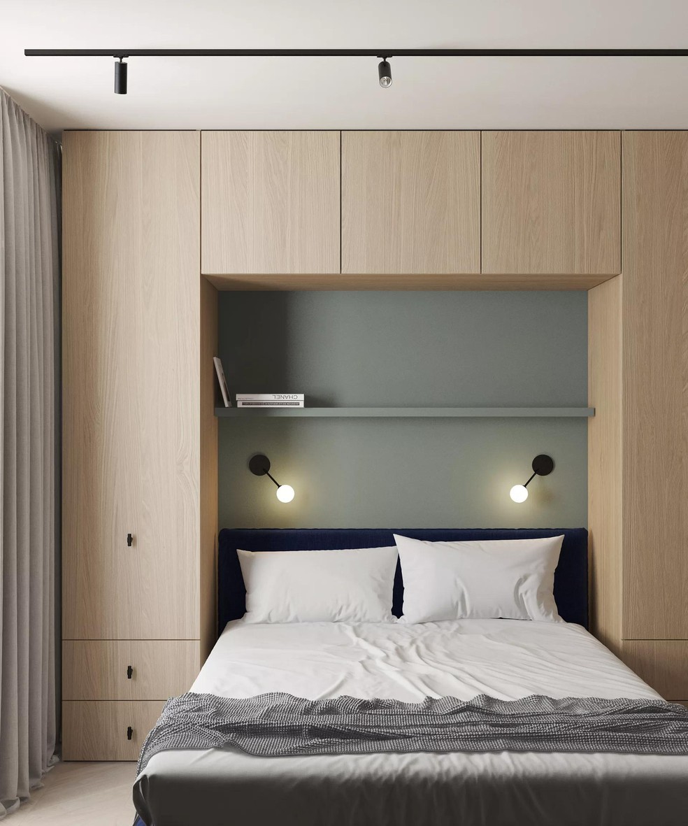 quarto de casal planejado simples