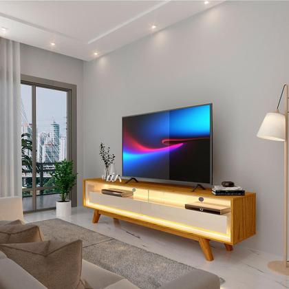 Rack com Painel Integrado: Vantagens e Modelos para TVs de Grande Porte