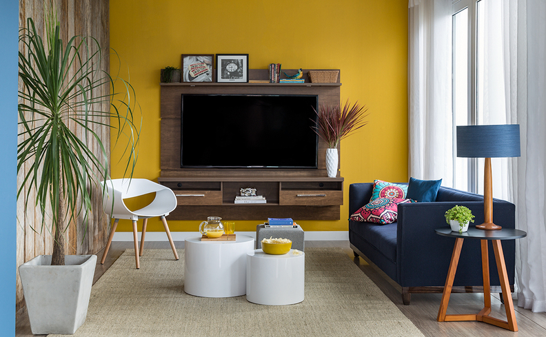 Racks tipo bancada: elegância e funcionalidade para sua sala