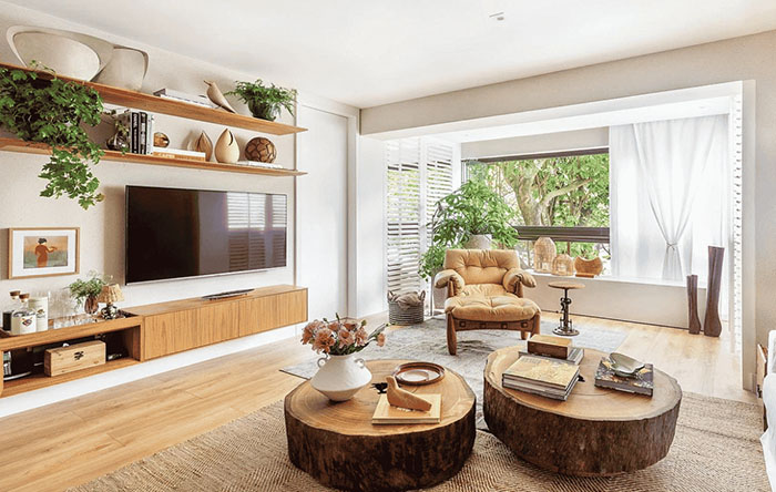 Racks tipo bancada: elegância e funcionalidade para sua sala