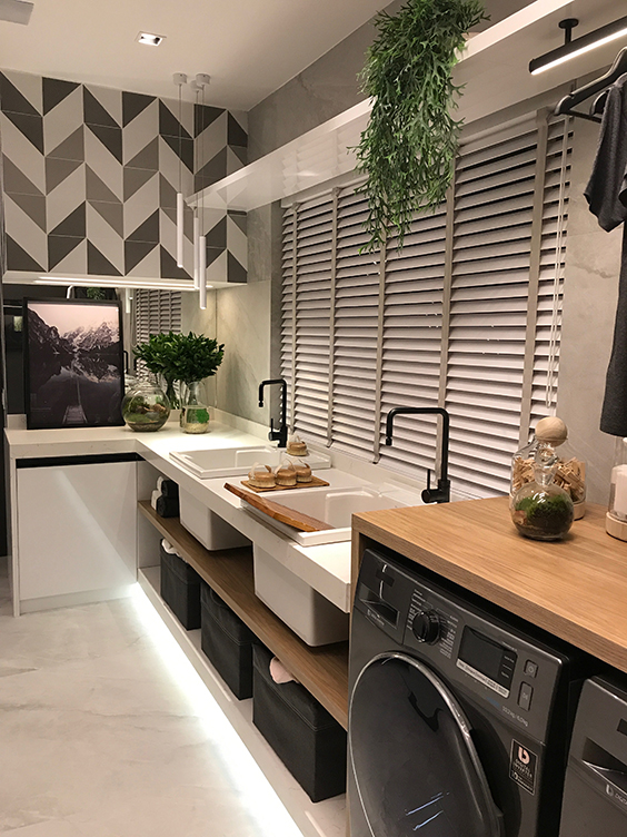 reforma área de serviço pequena vs grande