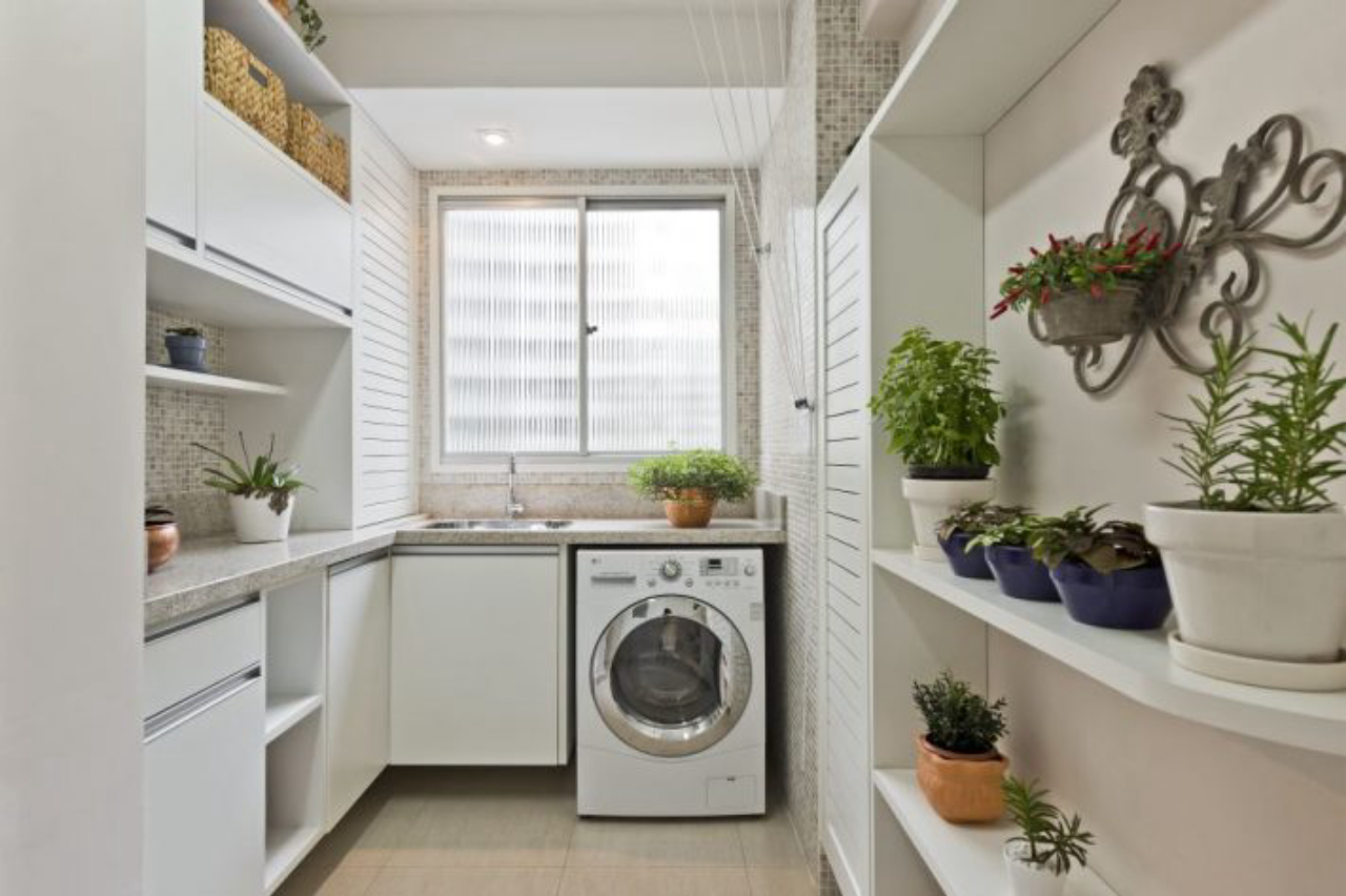 ideias de decoração para área de serviço pequena