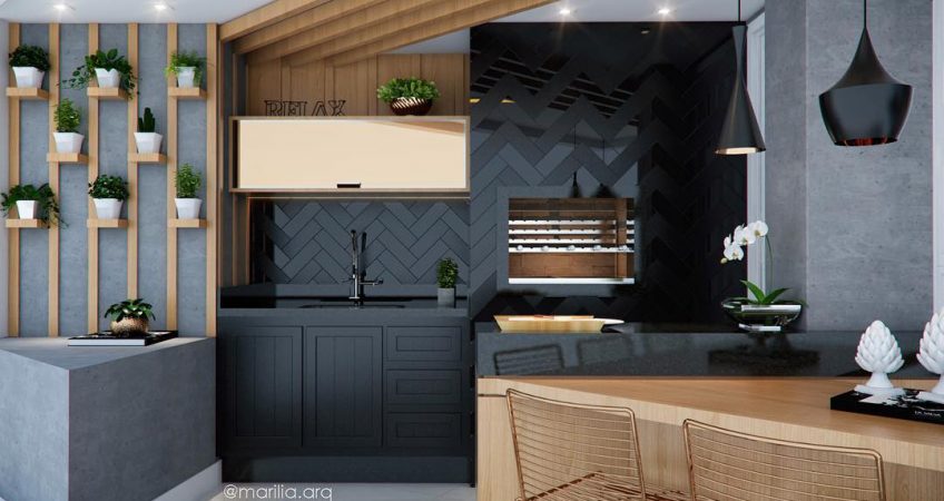 reforma area externa churrasqueira