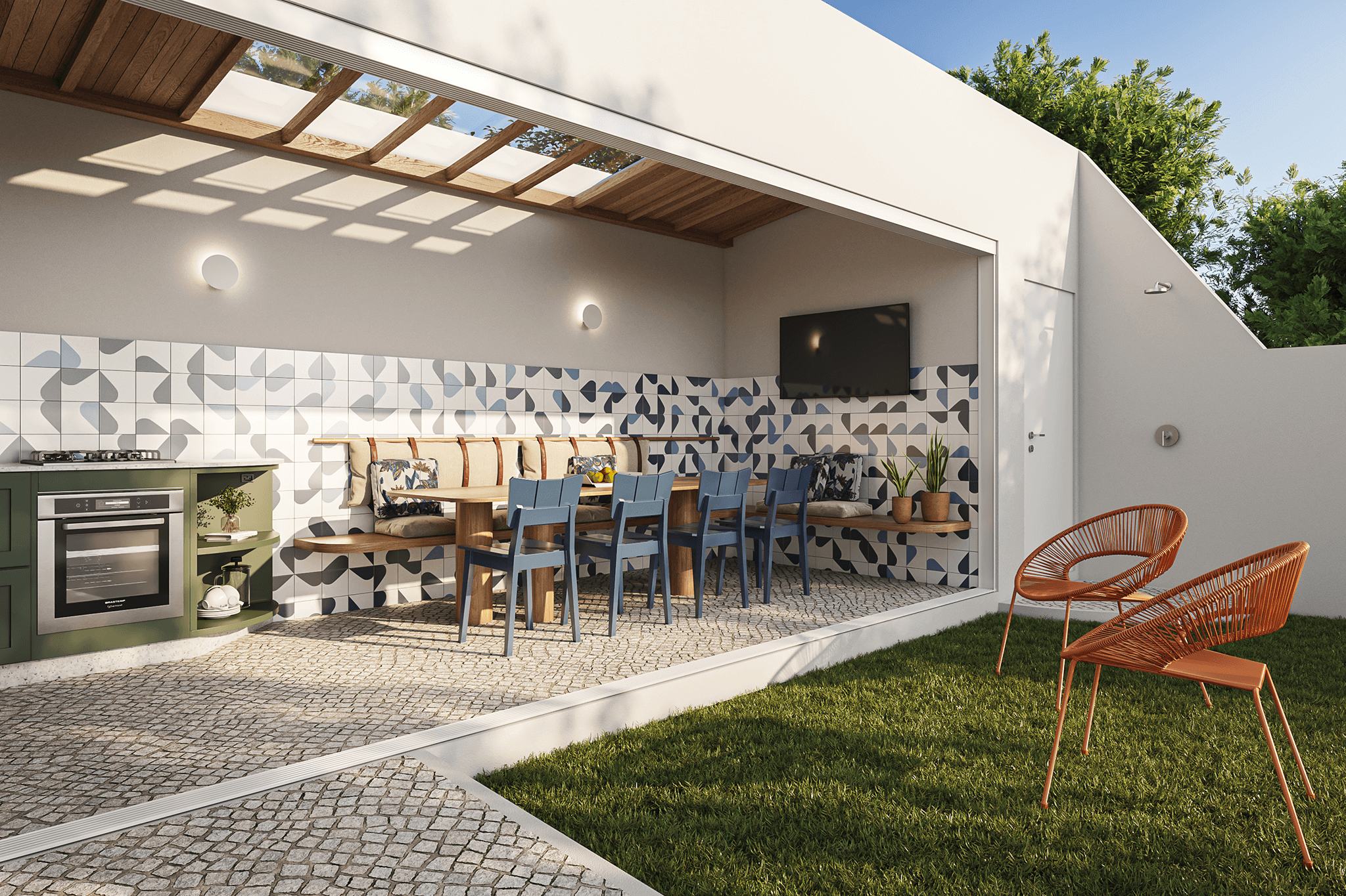 Cobertura de Policarbonato Alveolar: Vantagens e Aplicações em Áreas de Churrasqueira