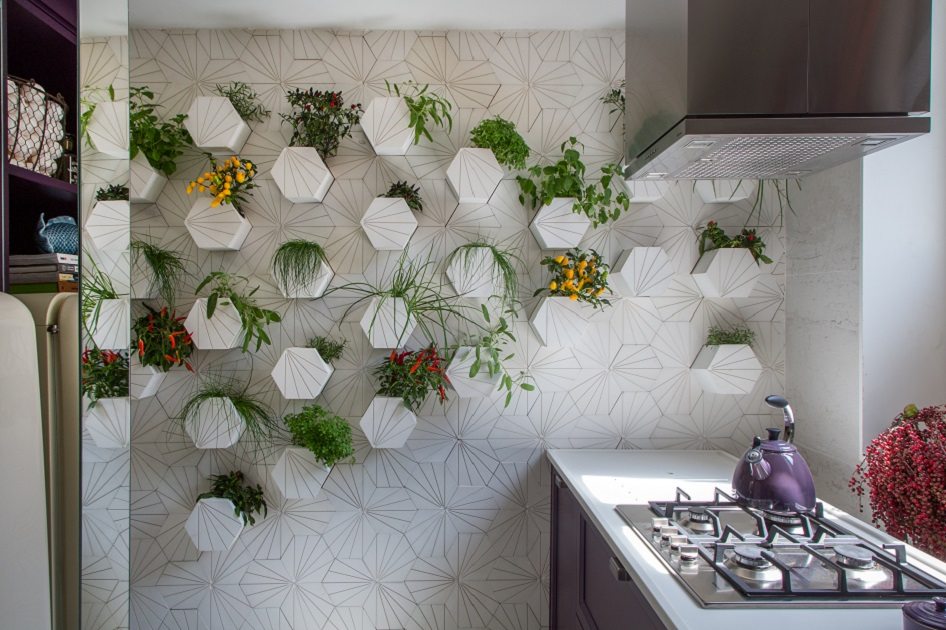 ideias de jardim vertical para sala pequena