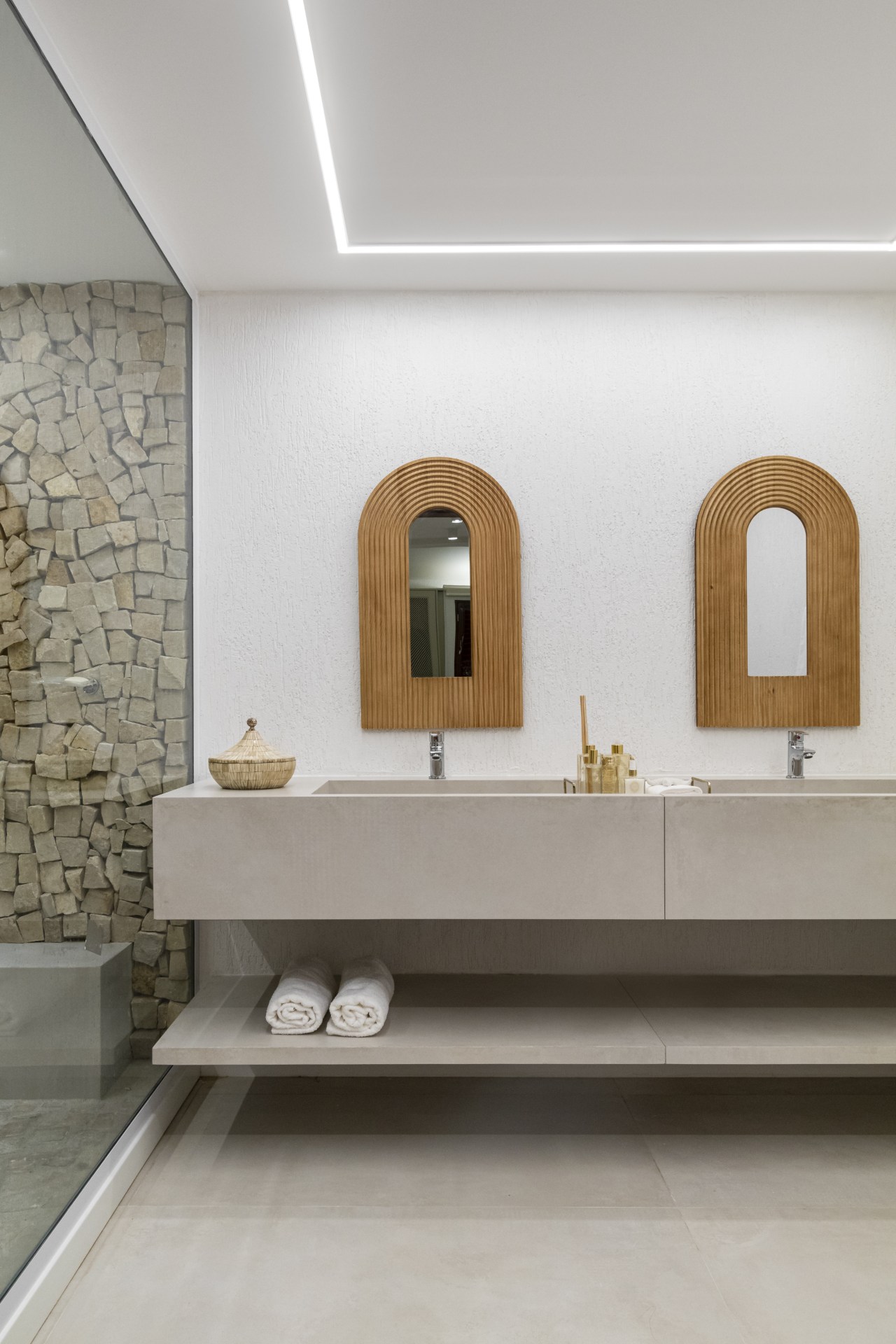 revestimento de parede de espelho