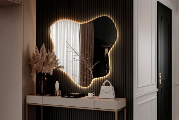 revestimento de parede de espelho