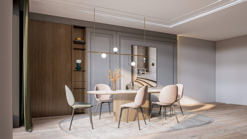 revestimento de parede de espelho