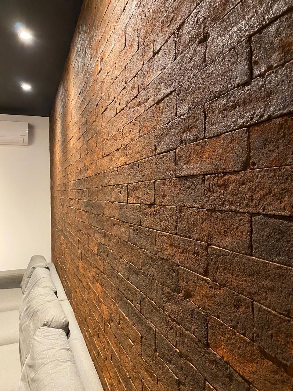 revestimento de parede de tijolo aparente