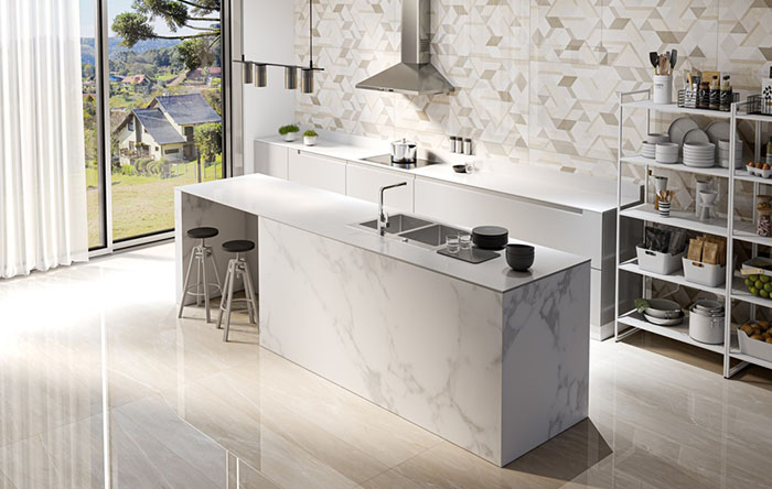 ideias de revestimento para cozinha moderna pequena