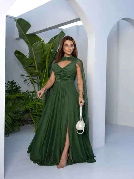 vestido longo casamento dia