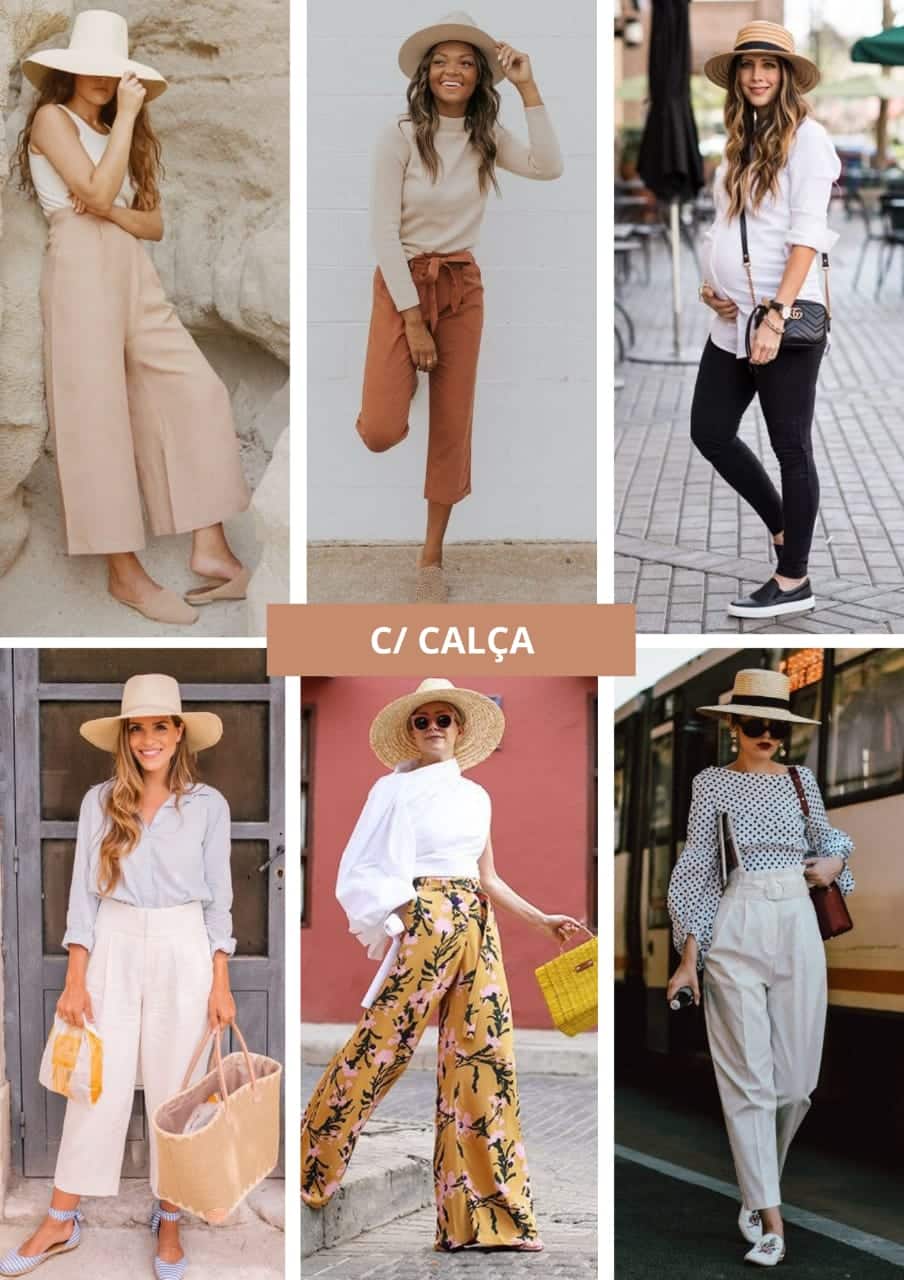 roupa para usar com chapeu top hat feminina