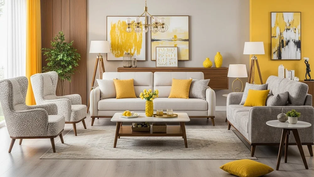 Guia Completo: Cores que Combinam Perfeitamente com Amarelo na Decoração