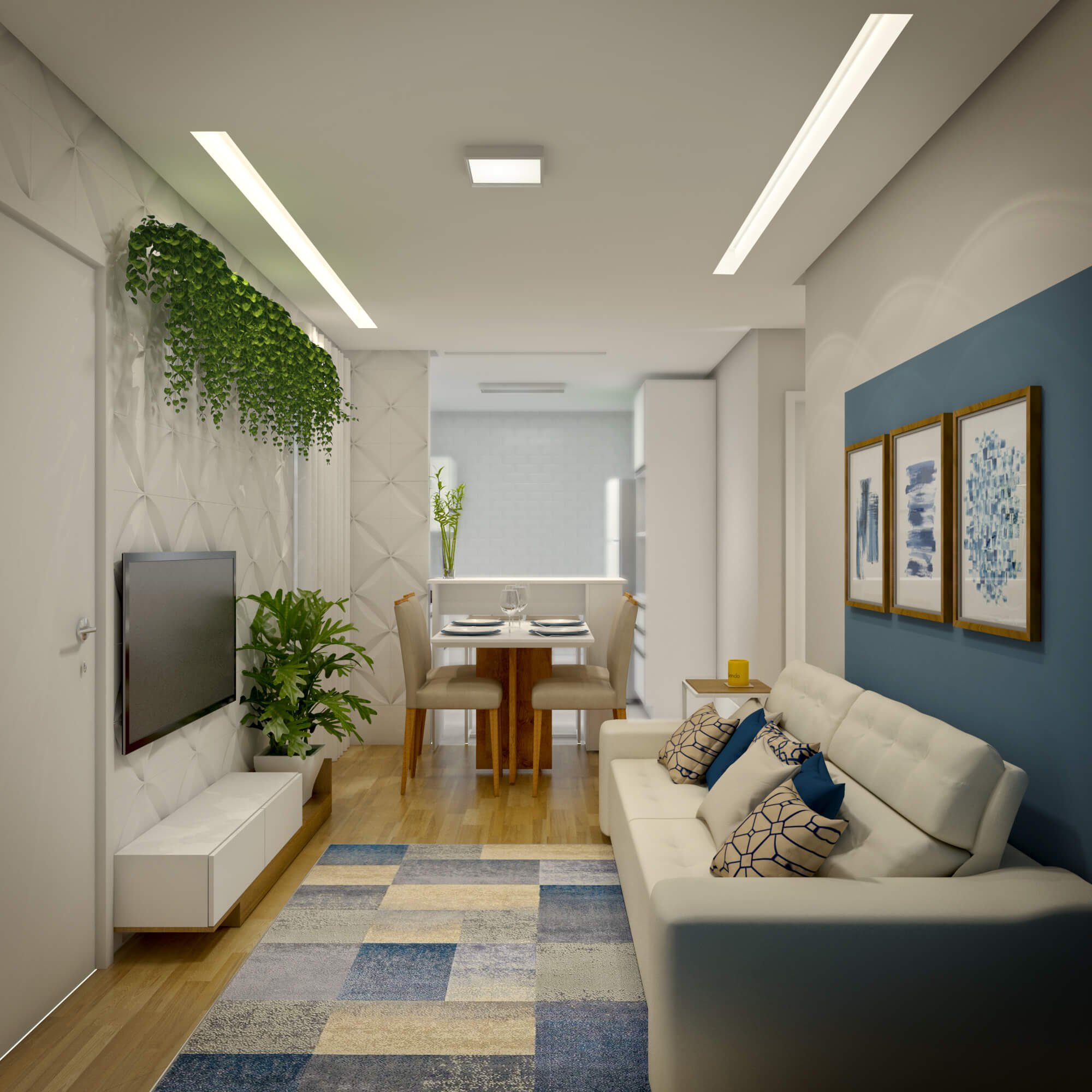 sala clean versus sala minimalista qual a diferença