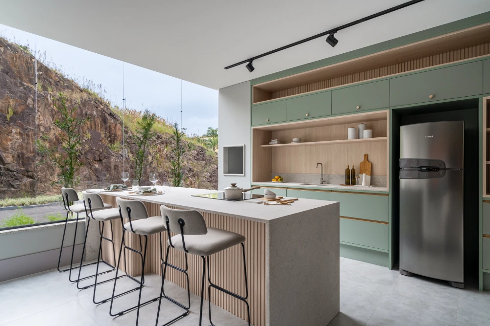 Cores e Texturas: Harmonizando Sala e Cozinha no Conceito Aberto