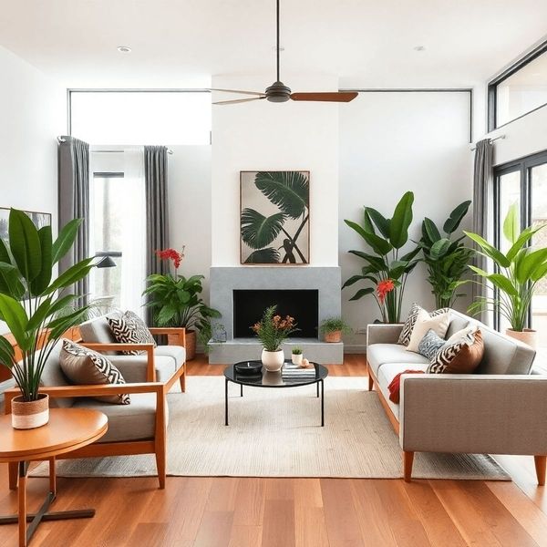 ideias de decoração sala de estar escandinava simples