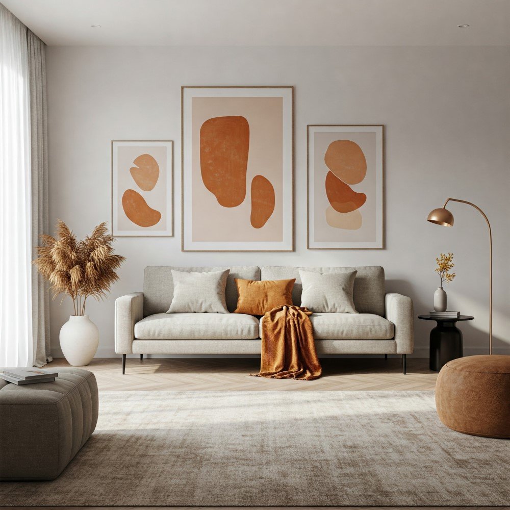 custo montar sala estar minimalista