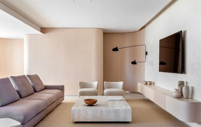 sala de estar minimalista