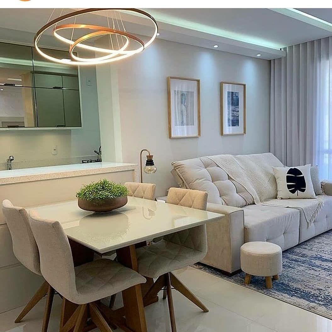 sala de jantar pequena decorada