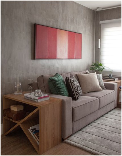 sala pequena decorada