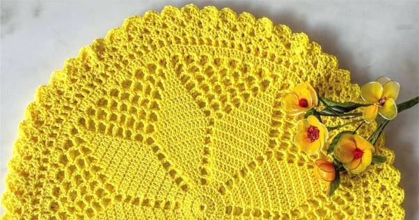 preço médio sousplat de crochê artesanal