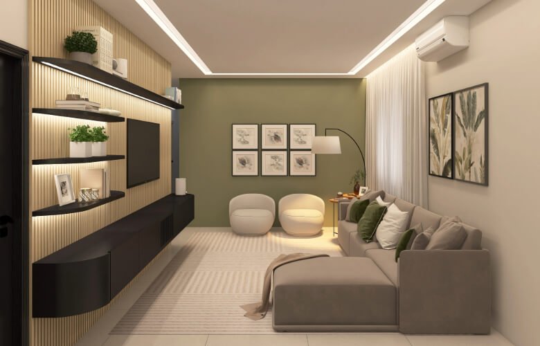 como usar spots de luz para destacar quadros na parede