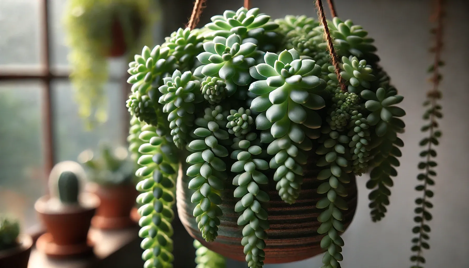 suculenta rabo de burro ideias de decoração